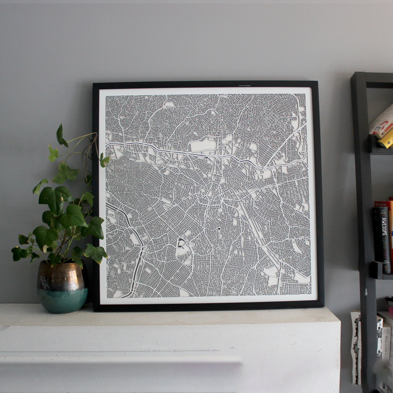 São Paulo Street Carving Map (Sold Out)