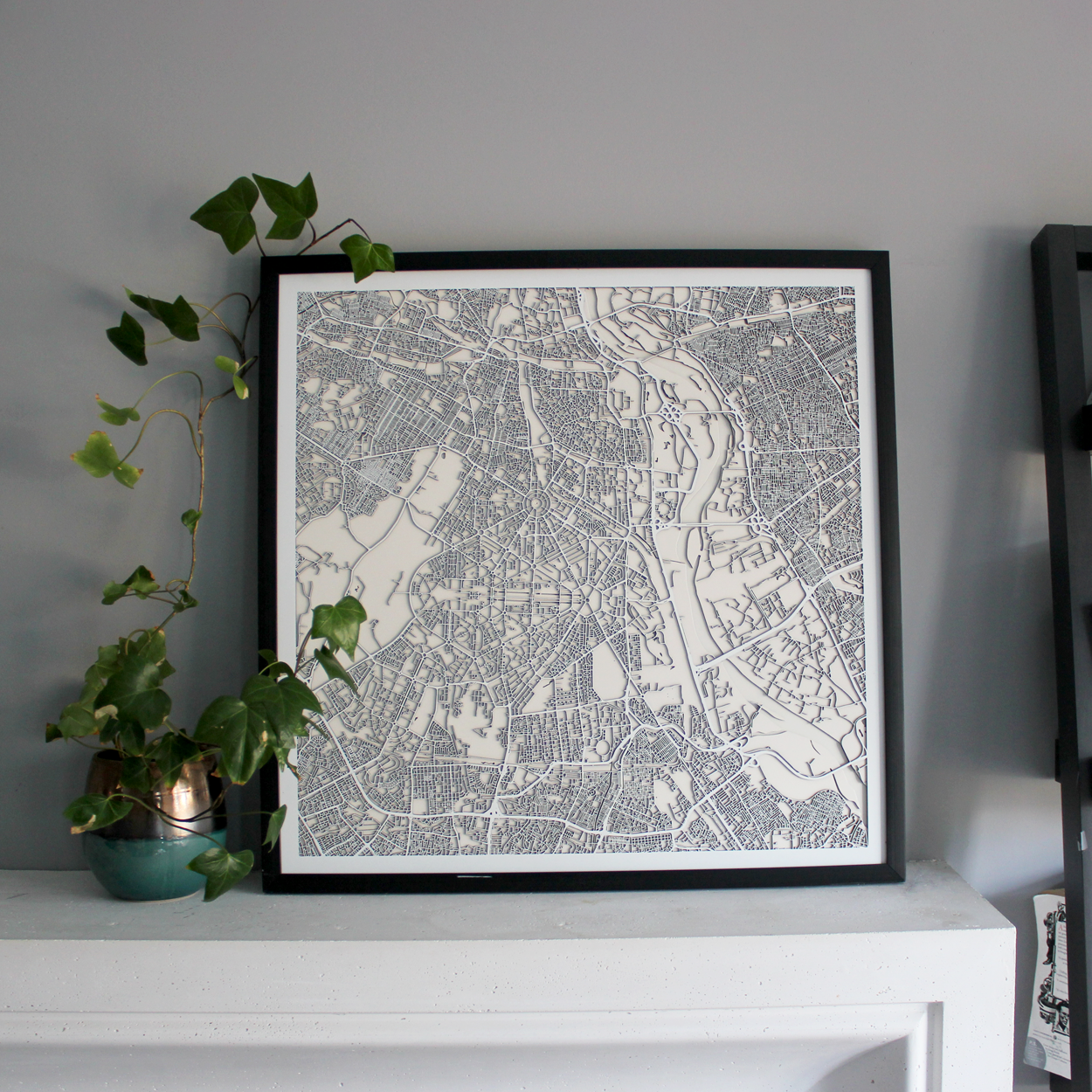 New Delhi Street Carving Map (Sold Out)
