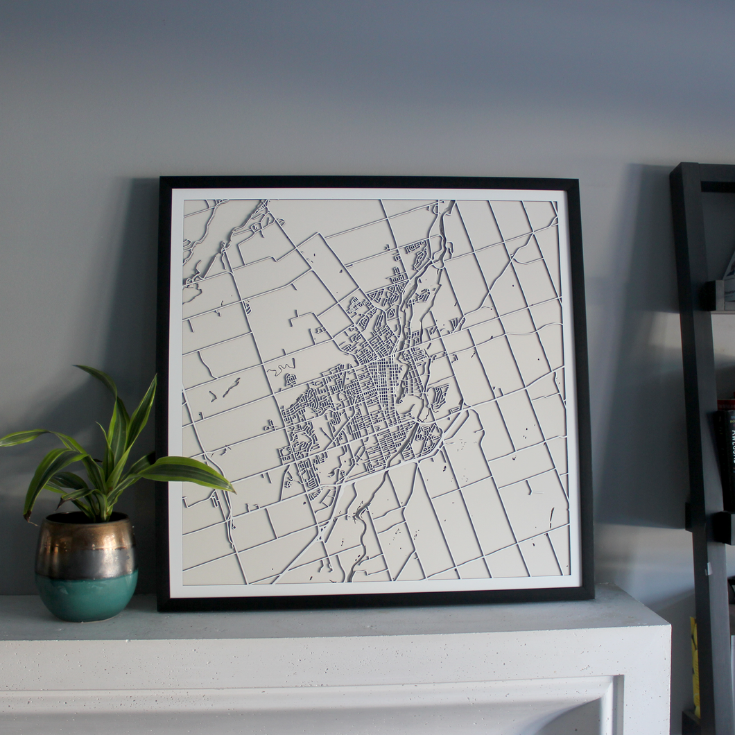Peterborough Street Carving Map (Sold Out)