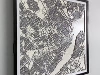 Québec / Quebec City Street Carving Map