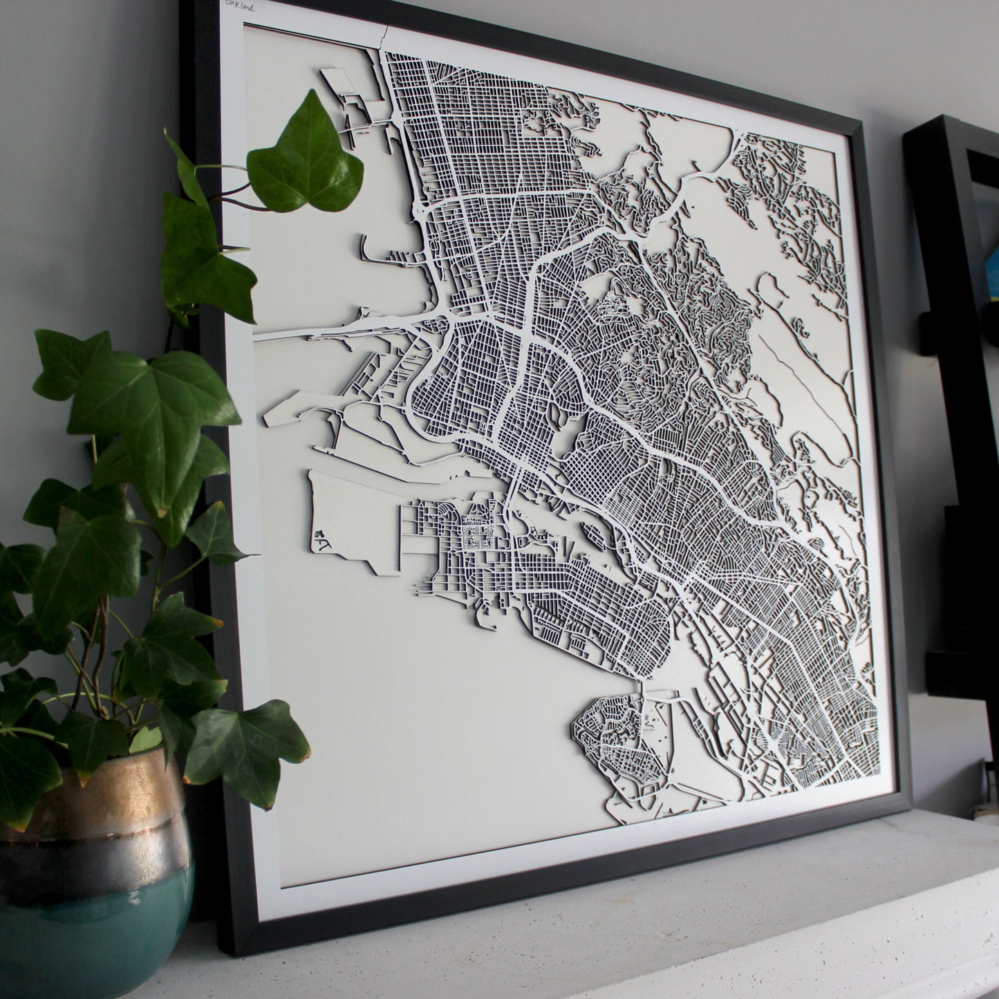 Oakland Street Carving Map (Sold Out) (1902200389683)