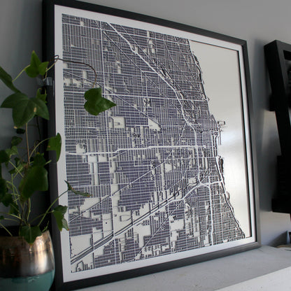 Chicago Street Carving Map (Sold Out) (1448721121331)