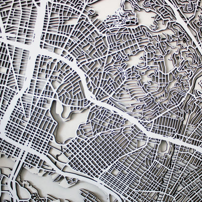 Oakland Street Carving Map (Sold Out) (1902200389683)