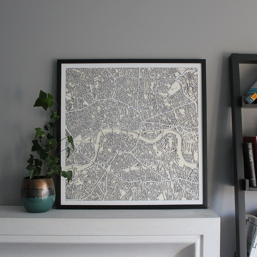 London Street Carving Map (Sold Out)