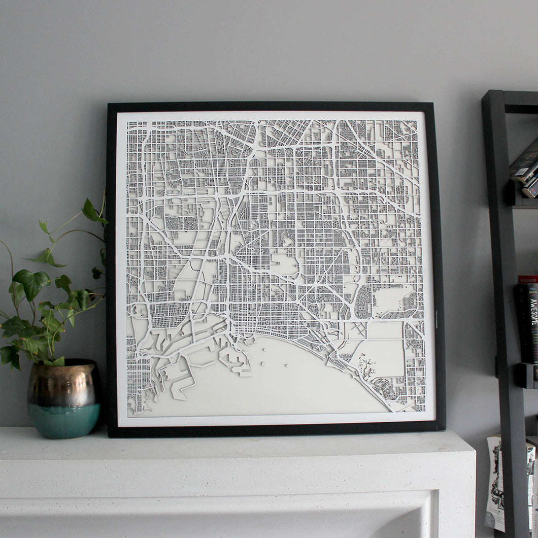 Long Beach Street Carving Map (Sold Out)