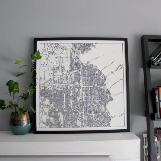 Salt Lake City Street Carving Map