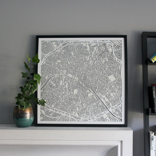 Paris Street Carving Map