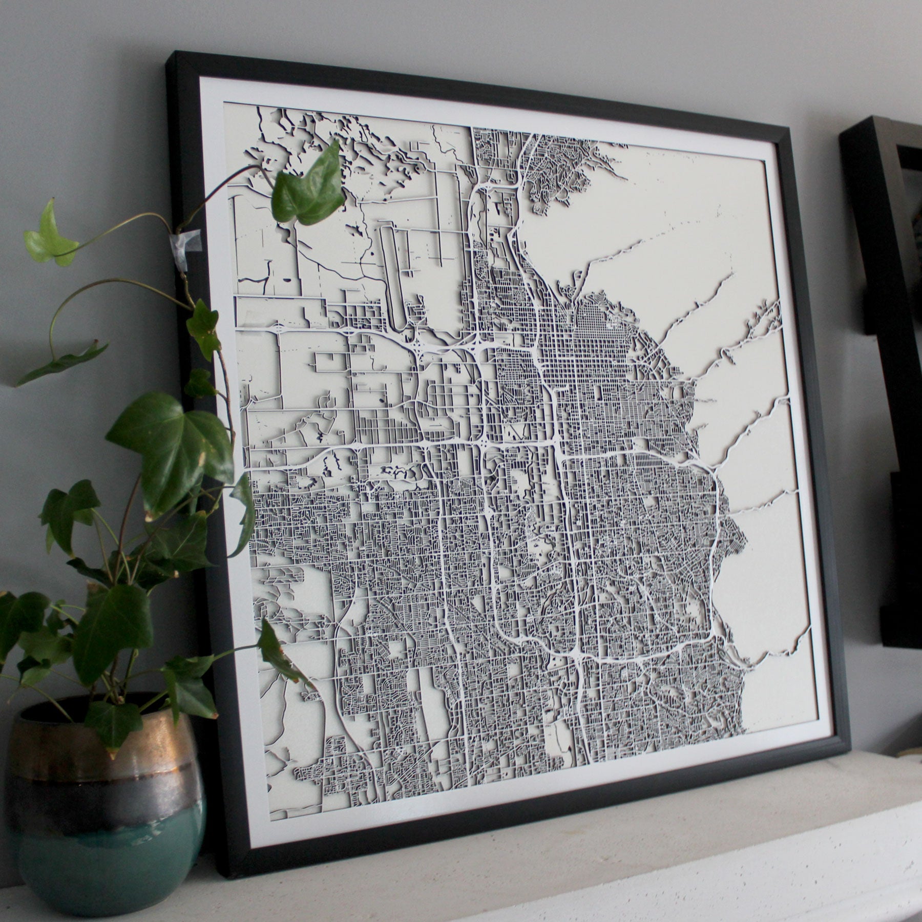 Salt Lake City Street Carving Map (Sold Out) (4363401134195)